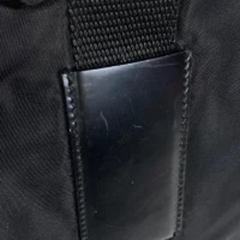 Prada Tessuto Crossbody Plate Tote Bag Shoulder Black - Picture 4 of 6